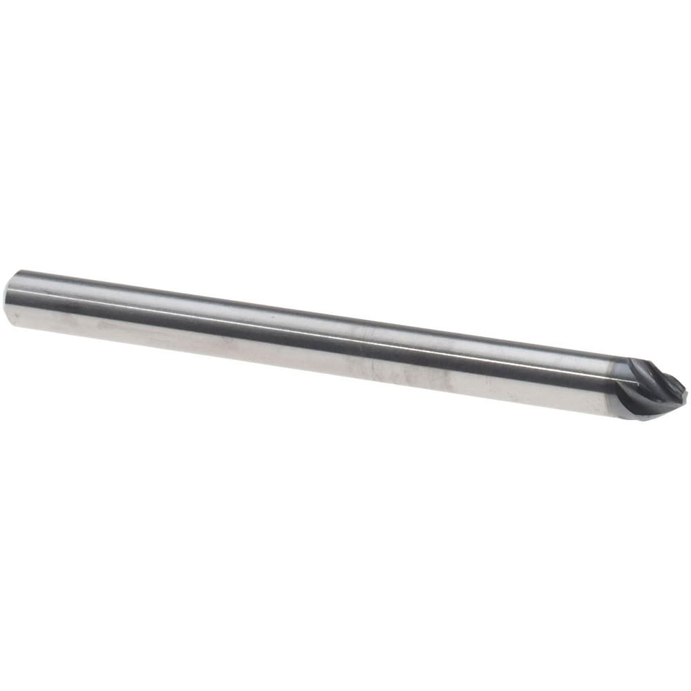 Chamfer Mill: 1/8" Dia, 5 Flutes, Solid Carbide