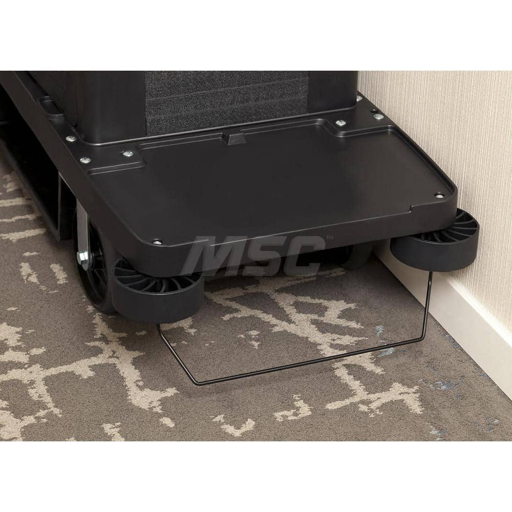 Cart Accessories; Media Type: Rail Kit ; For Use With: FULL SIZE HOUSEKEEPING CARTS ; Color: Black; Black
