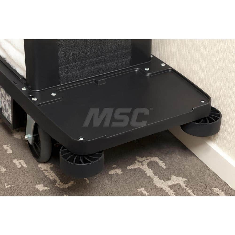 Cart Accessories; Media Type: Rail Kit ; For Use With: COMPACT HOUSEKEEPING CARTS ; Color: Black; Black