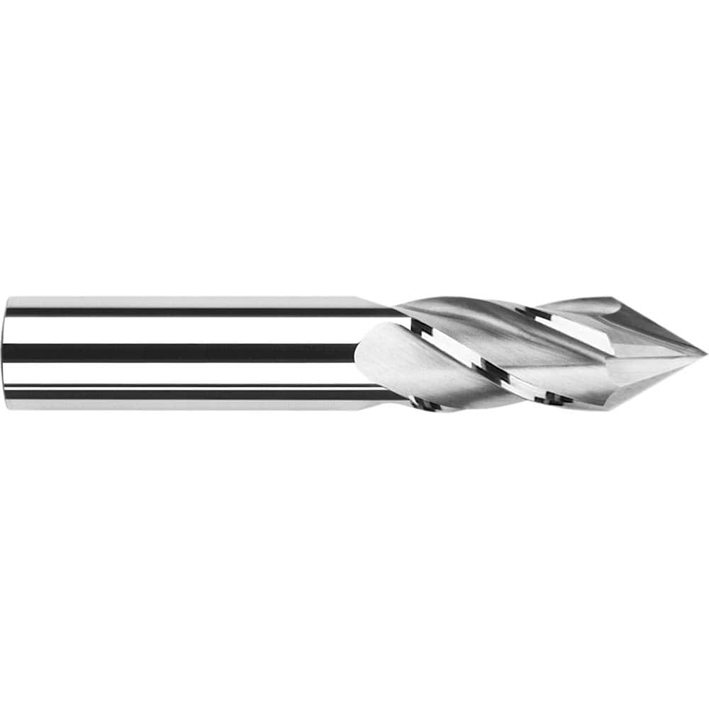 Harvey Tool 15440 Drill Mill: 5/8" Dia, 1-1/4" LOC, 4 Flutes, 60 ° Point, Solid Carbide 