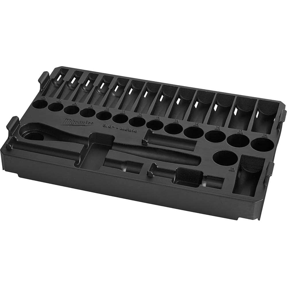 Socket Holders & Trays; Type: Tray ; Drive Size: 3/8 ; Color: Black