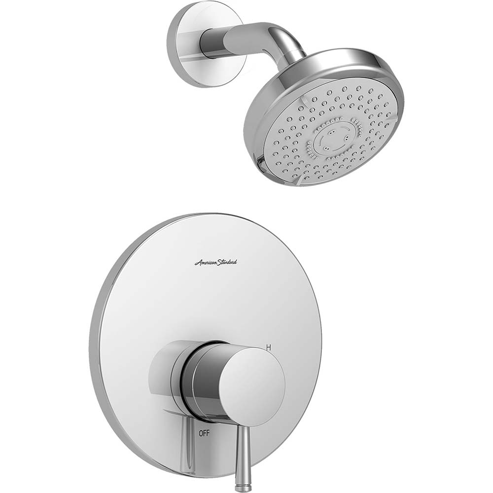 American Standard - Serin® 2.5 gpm/9.5 L/min Tub and Shower Trim Kit With  Water-Saving 3-Function Shower Head, Double Ceramic Pressure Balance  Cartridge With Lever Handle | MSC Direct, image size:1000x1000
