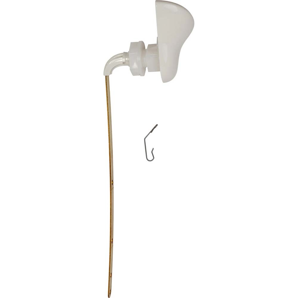 Tank Levers; Arm Length: 10 (Inch); Style: Left Hand Trip Lever ; Handle Type: Lever ; Material: Metal ; Type of Nut: Round Nut ; Type of Spud: Horizontal