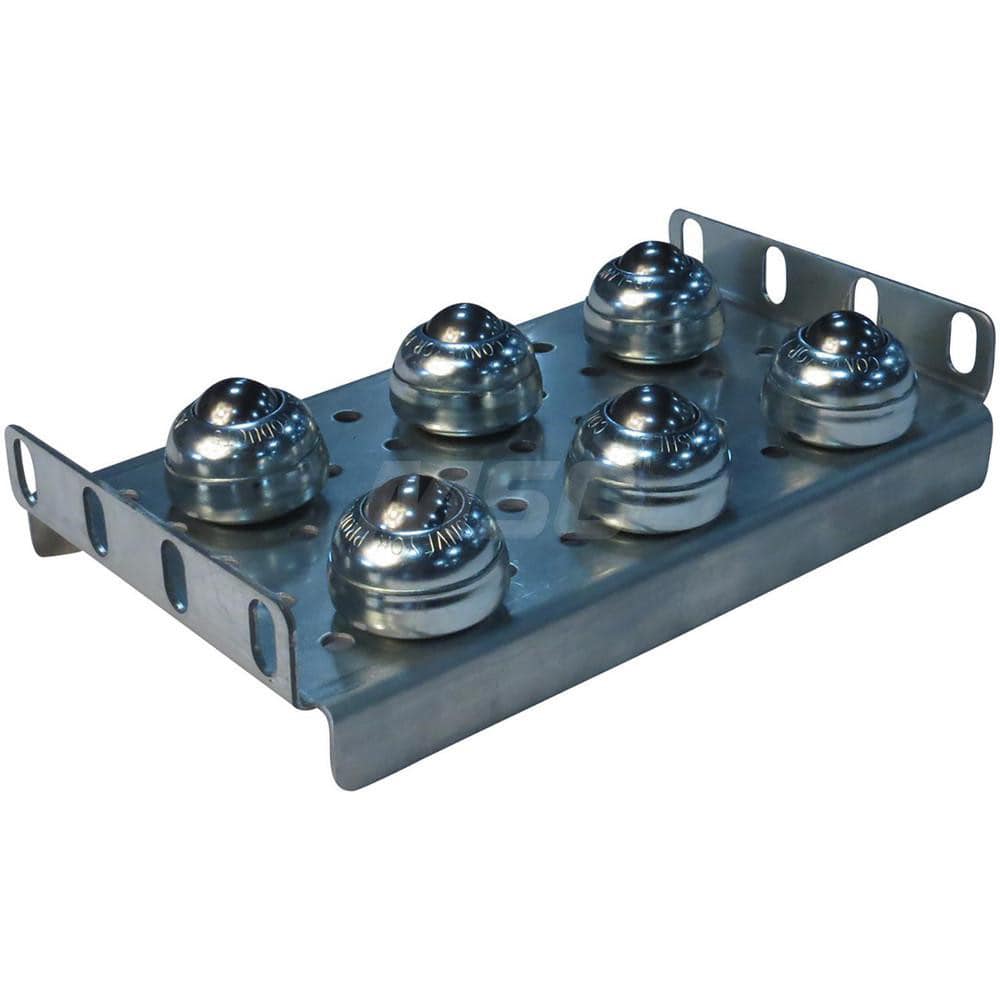 Conveyor Accessories; Type: Ball Transfer Plate ; Width (Inch): 6 ; For Use With: 7F, 8F, 9F, 10F, and 11F frames; 7F, 8F, 9F, 10F, and 11F frames ; Overall Height: 3.5000in ; Material: Steel ; Overall Length (Inch): 10.00