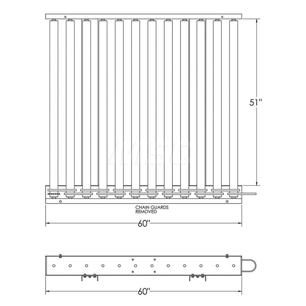 Ashland Conveyor Motorized Conveyors Type Slave Unit Belt Width Inch 510000 Shape 7129