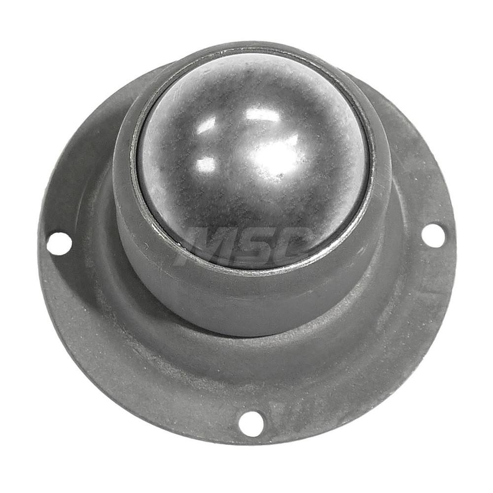 Ashland Conveyor Ball Transfer 1.25" Ball Dia, Carbon Steel, Round