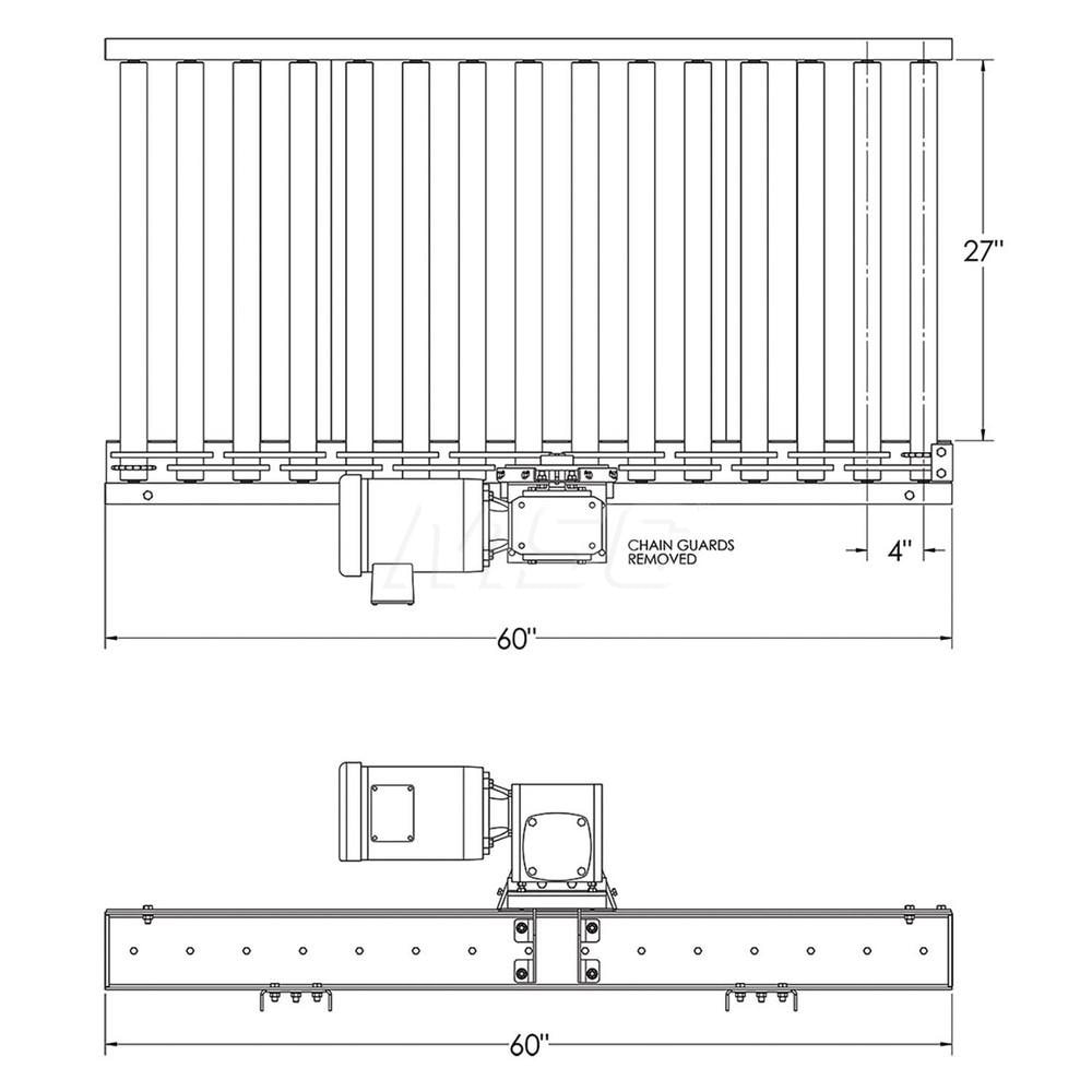 Ashland Conveyor Motorized Conveyors Type Drive Unit Belt Width Inch 270000 Shape 1860