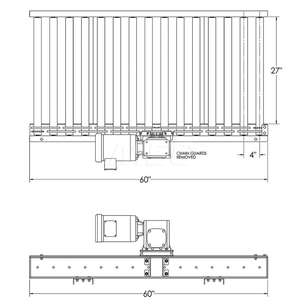 Ashland Conveyor - Motorized Conveyors; Type: Drive Unit; Belt Width ...