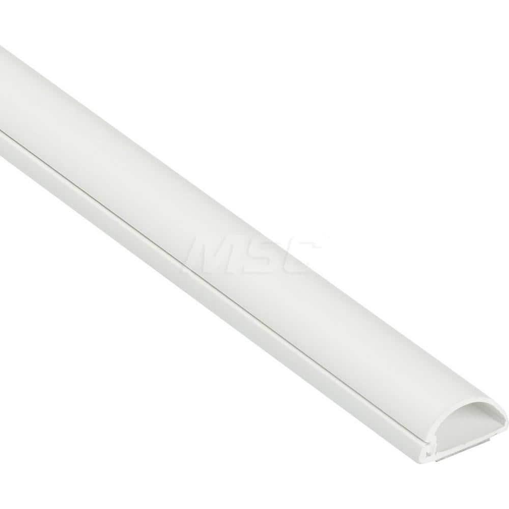 Wiremold Wire Raceway Channel, White Plastic, 5-Ft.