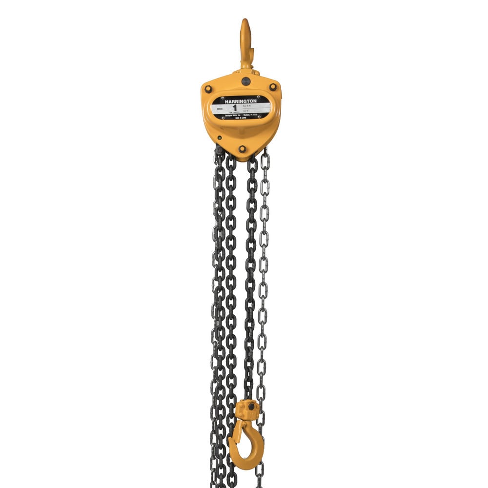 Harrington Hoist - Manual Hand Chain Hoist: 2000 lb Capacity, 20' Max ...