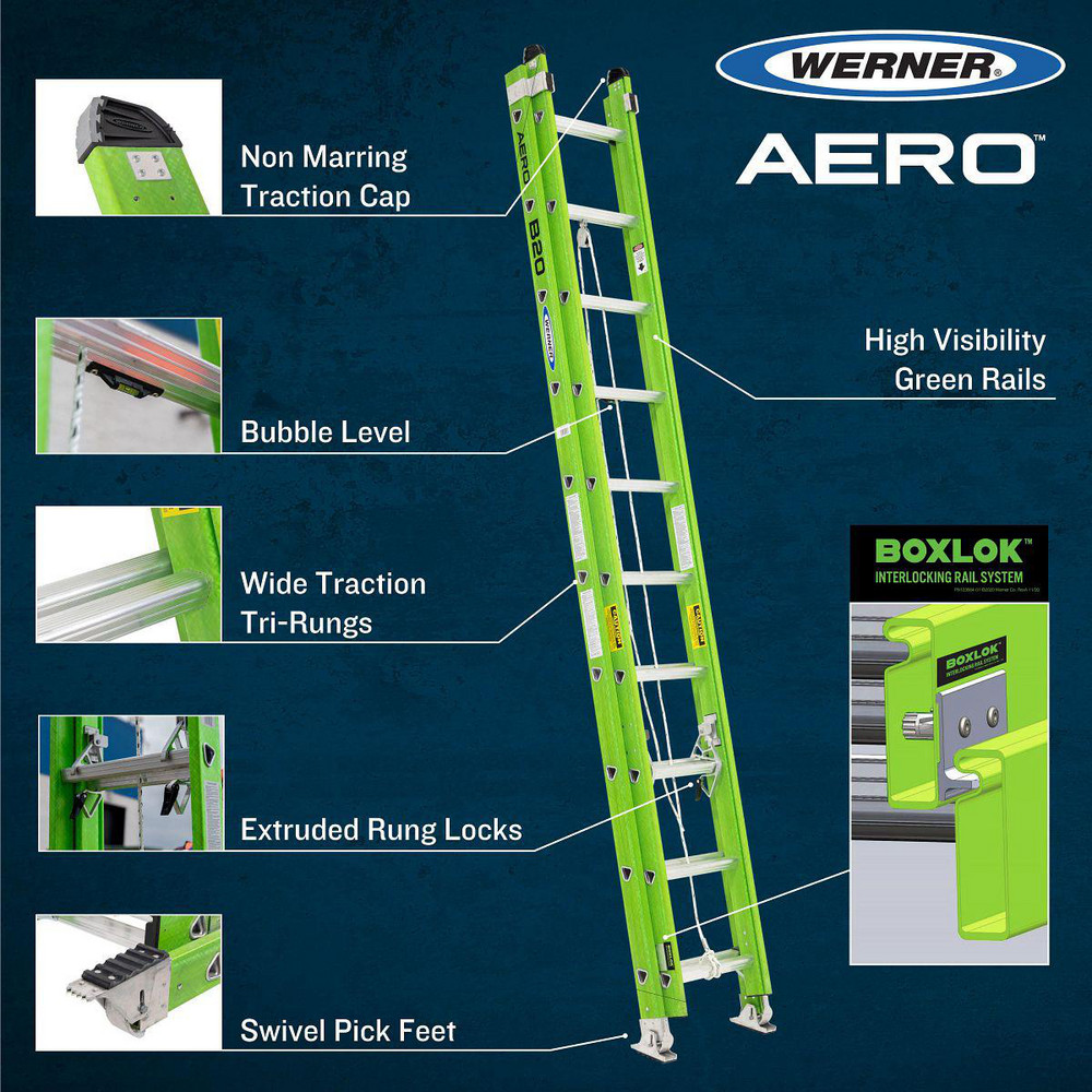 Werner - Extension Ladders; Type: Extension Ladder; Material ...