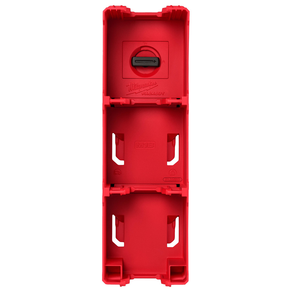 PACKOUT&trade; M18&trade; Battery Rack: 13" High, 4" Long, 4" Wide - Stores (4) M18 Batteries