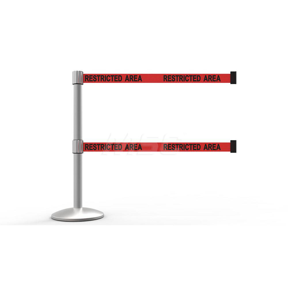 Banner Stakes Free Standing Retractable Belt Barrier Post 40" High