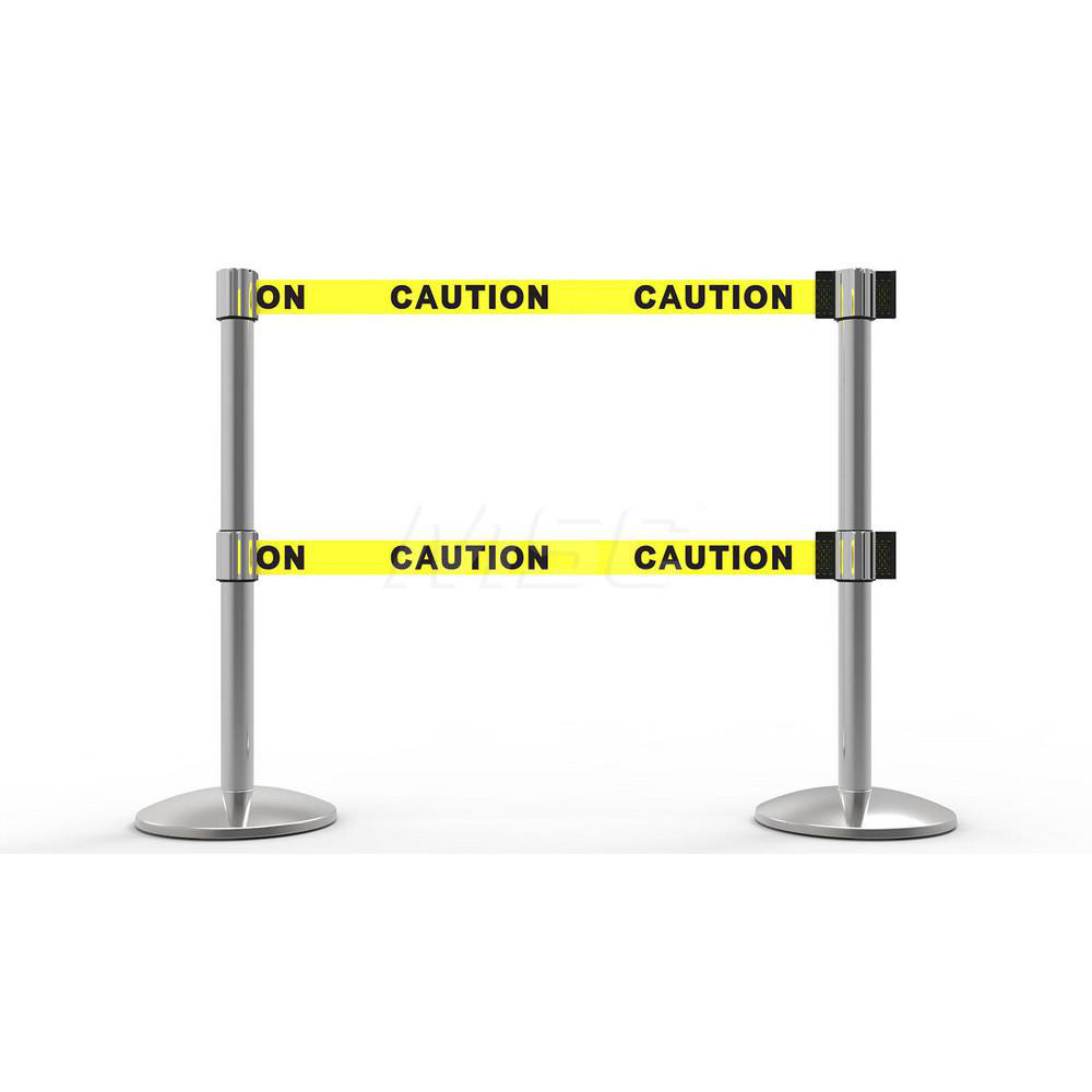 Banner Stakes Free Standing Retractable Belt Barrier Post 40" High