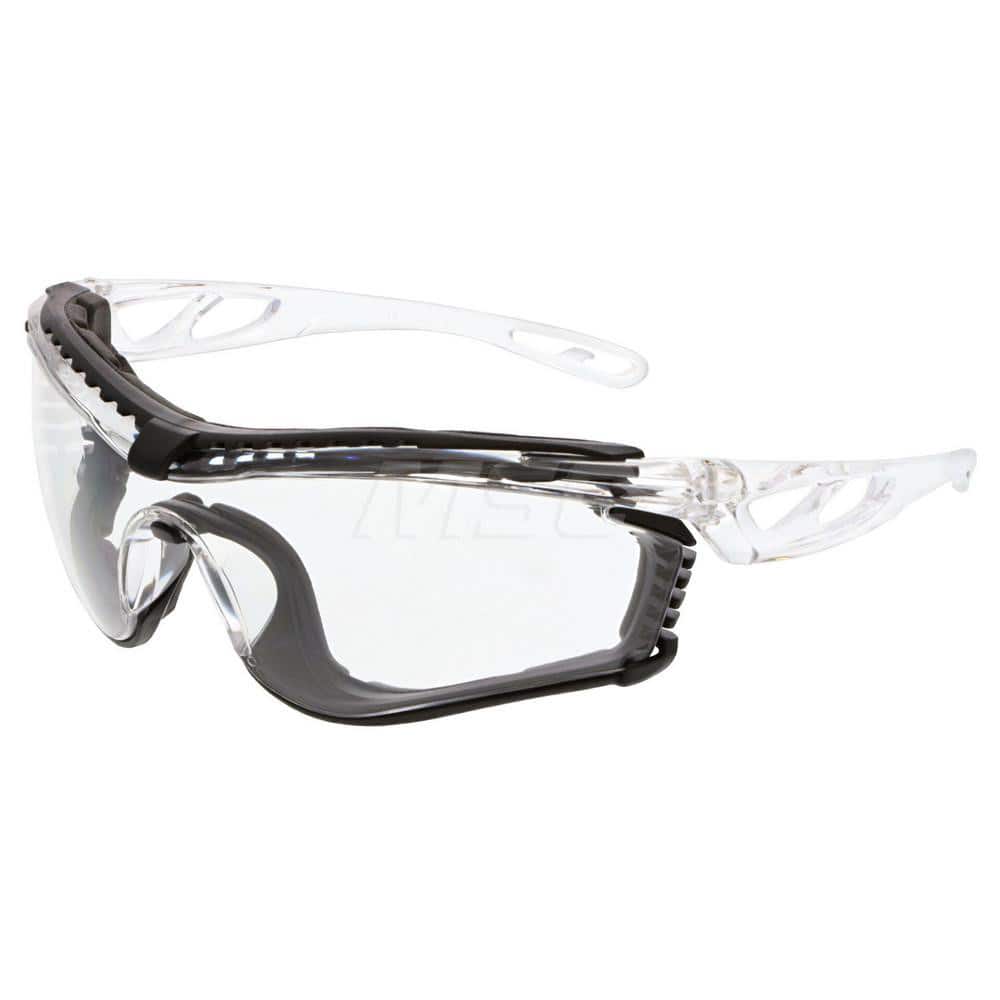 Safety Glass: Anti-Fog, Polycarbonate, Clear Lenses, Foam Lined