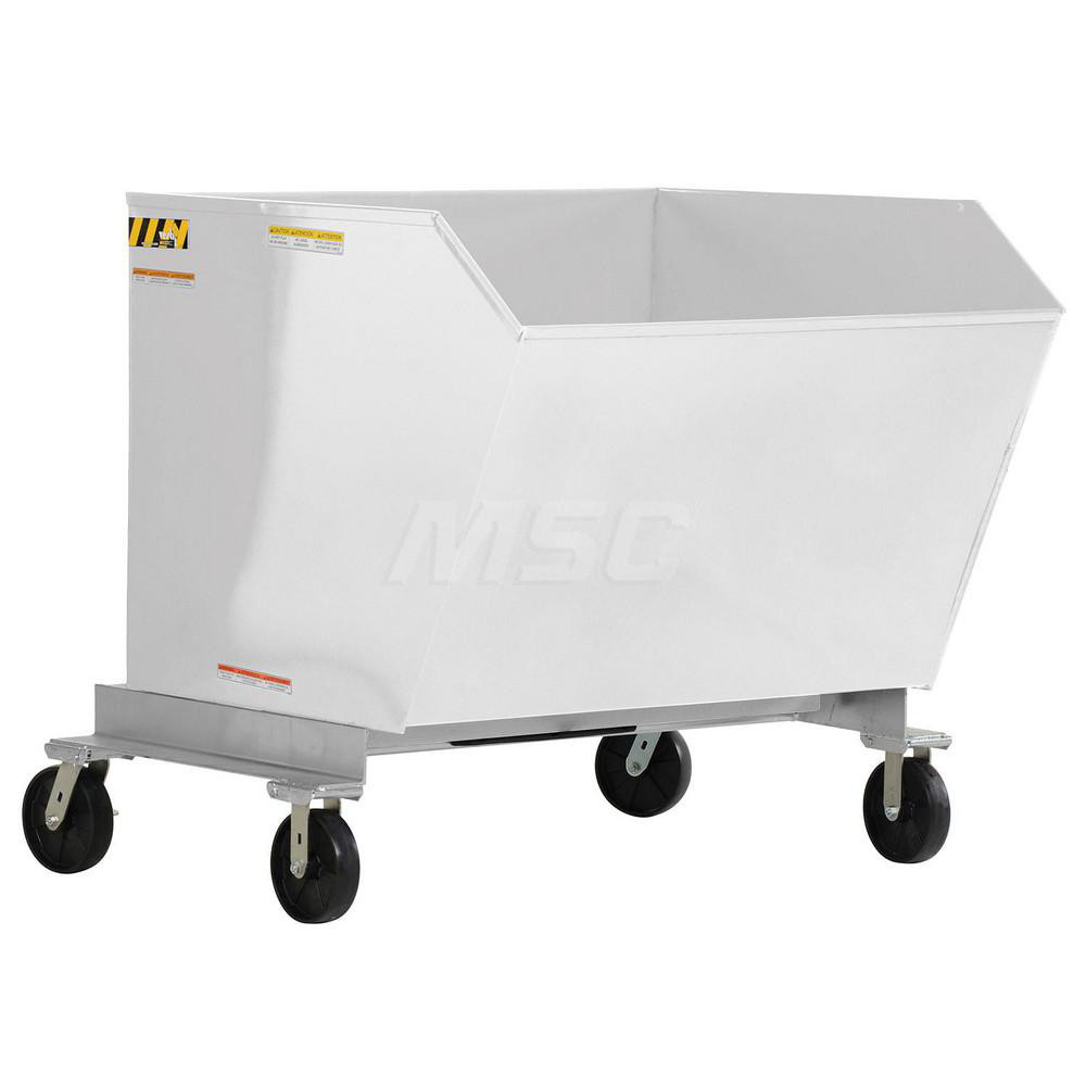 Vestil Stationary Tilt Hopper 2,000 lb Capacity, 59" Wide, 58.81