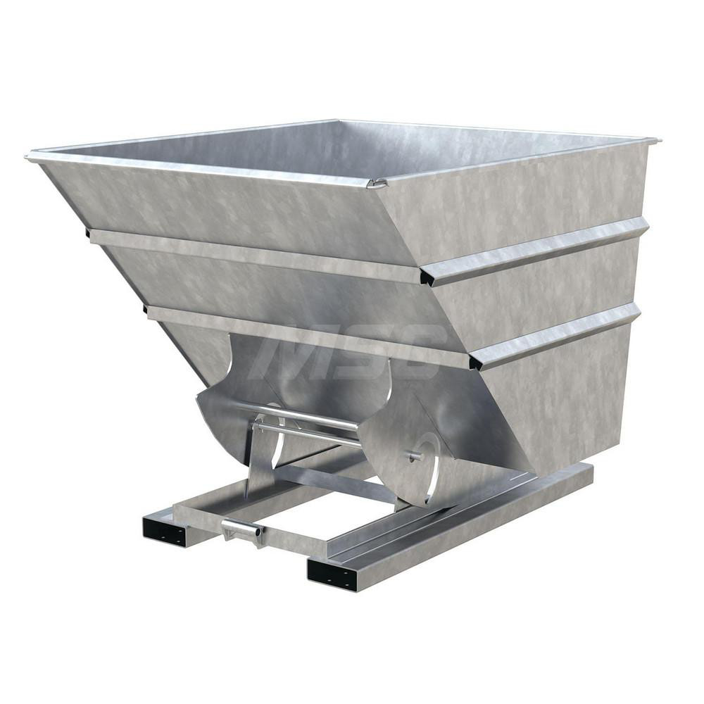 Vestil Stationary Tilt Hopper 6,000 lb Capacity, 57" Wide, 69" Long, 51" High MSC Direct