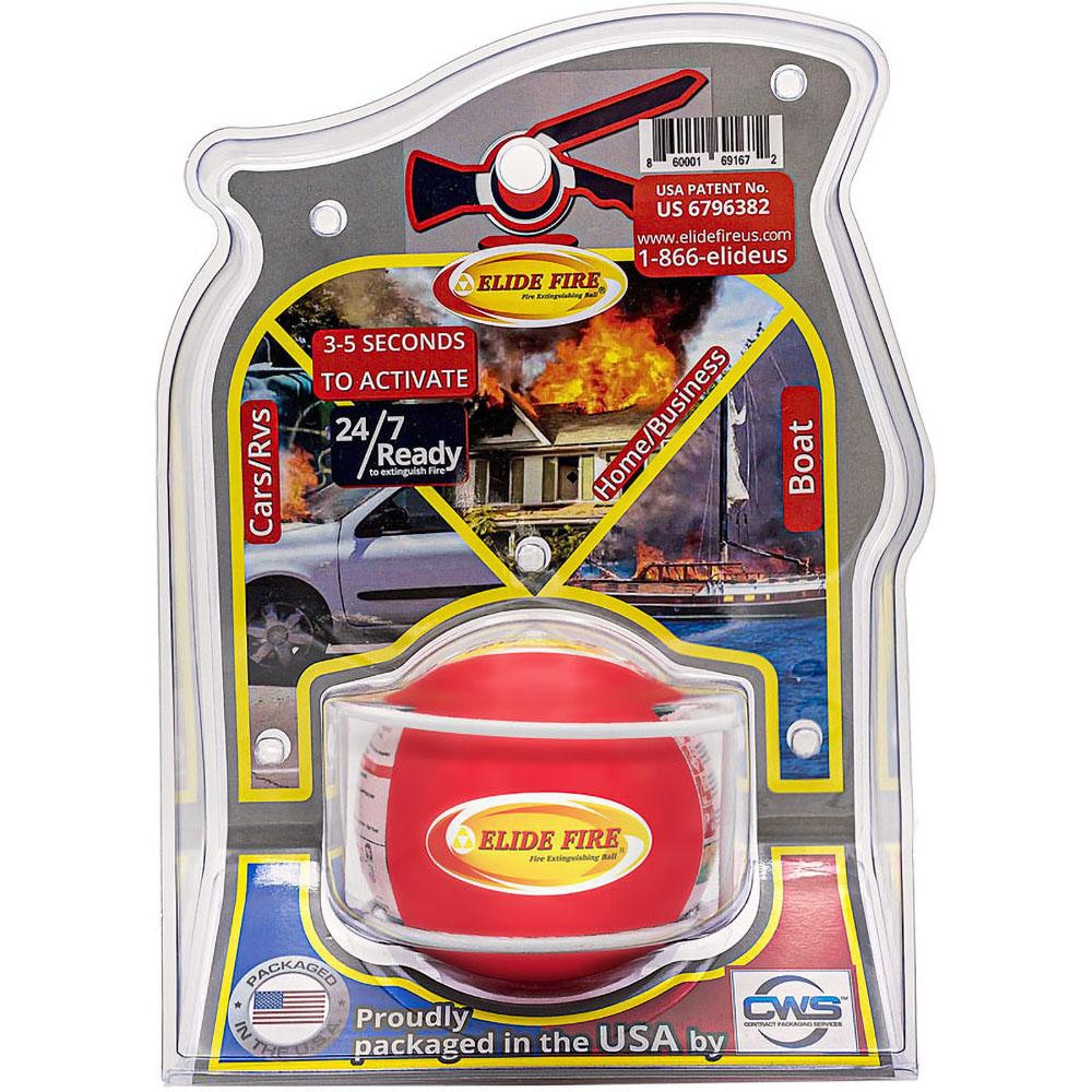 Fire Extinguishing Ball: Class ABC, Mono Ammonium Phosphate, 4" Dia