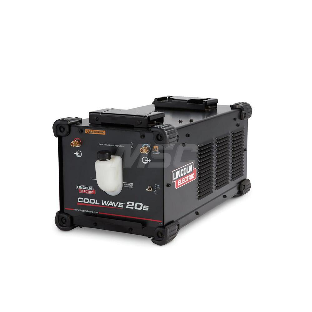 Welding Water Coolers; Type: Cooler with Vane Pump ; Voltage: 115 V ; Frequency: 50; 60 ; Cooler Capacity: 2.375gal ; Cooling Capacity: 2.0 ; Connection Type: Inlet; Outlet