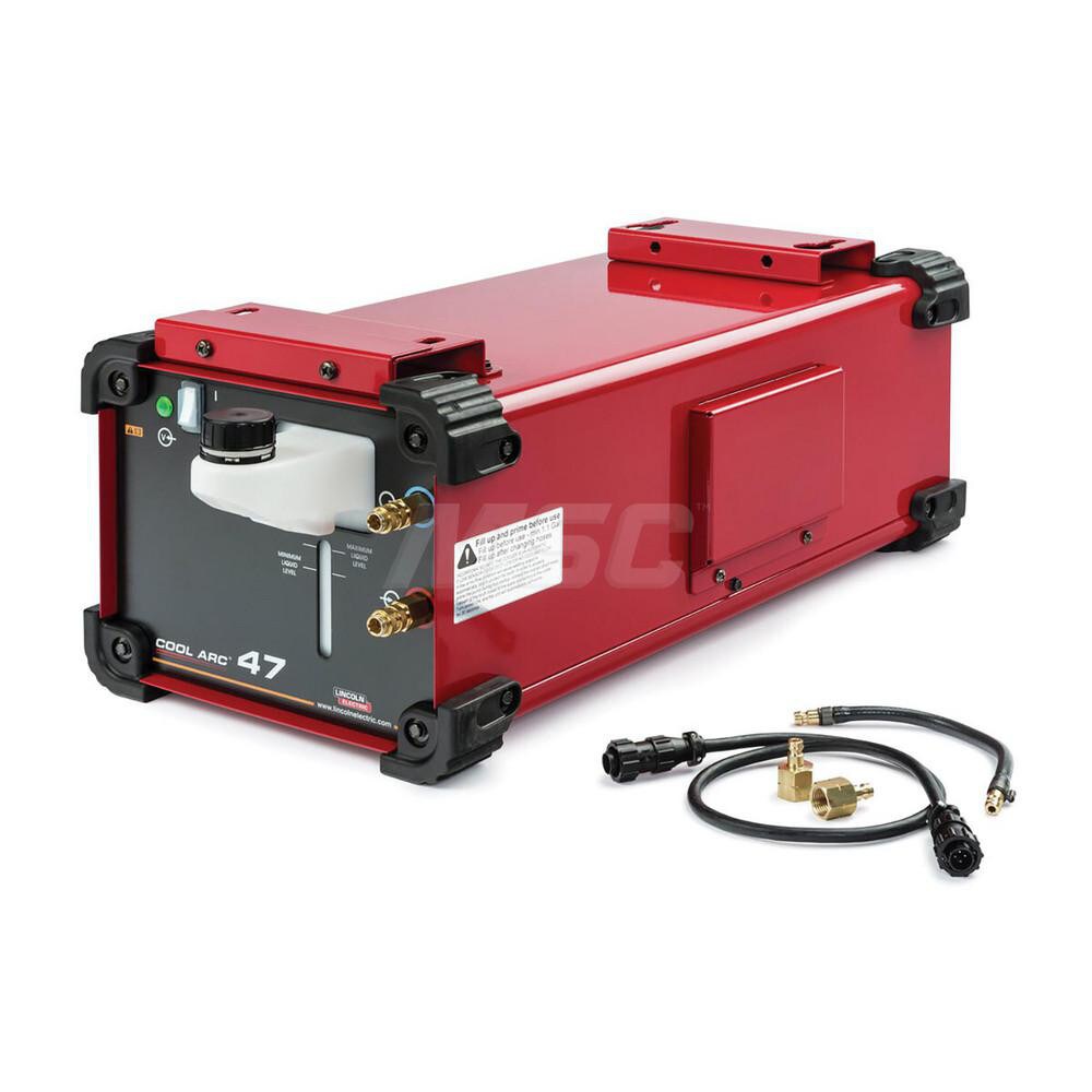 Welding Water Coolers; Type: Cooler with Vane Pump ; Voltage: 115 V ; Frequency: 60 ; Cooler Capacity: 1.58gal ; Cooling Capacity: 2.0 ; Connection Type: Inlet; Outlet