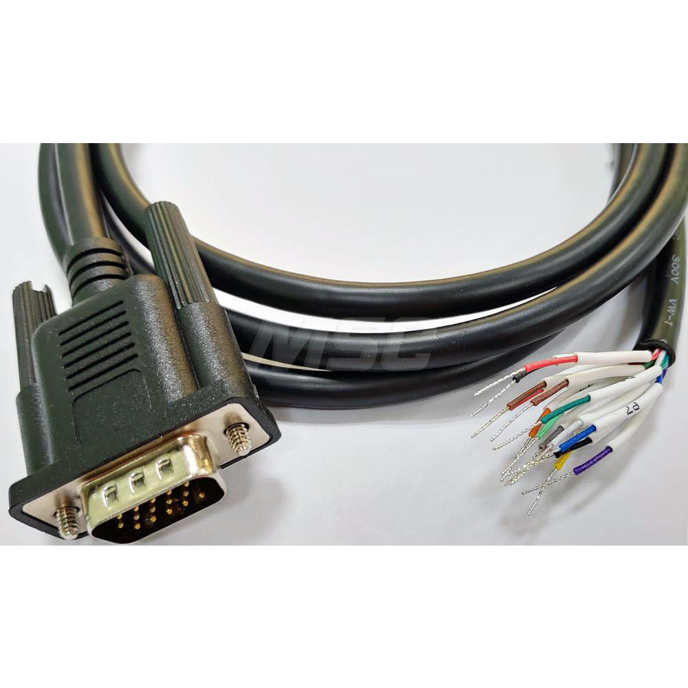 CompuCablePlusUSA - 10' Male Serial Connector DB15 Computer Data Cable ...