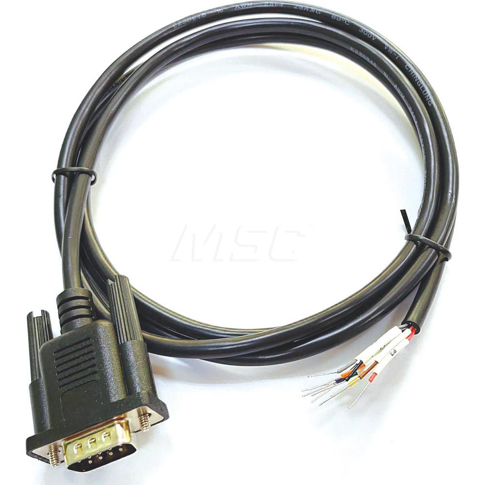 10' Male Serial Connector DB9 Computer Data Cable - Flexible, Straight, Shielded