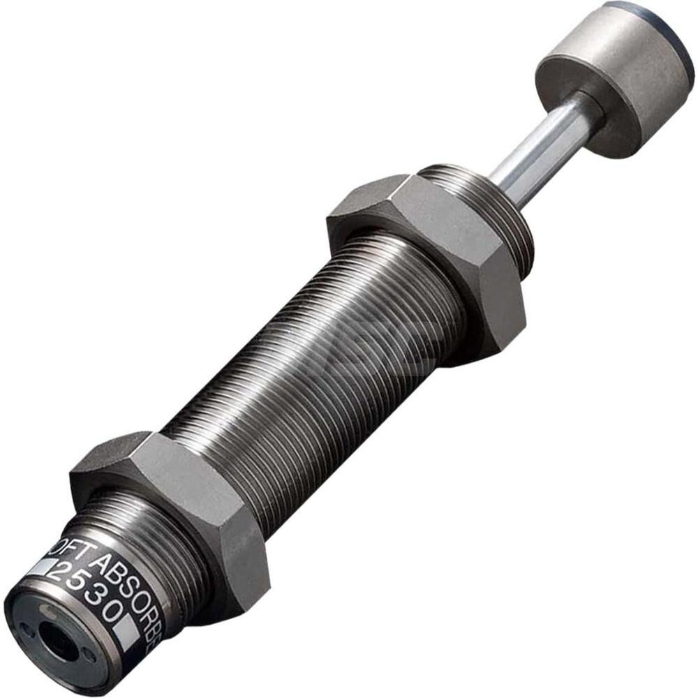 Standard-Duty Shock Absorber: 8 mm Rod Dia, 37 mm OD, 30 mm Stroke, M25 x 1.5 Thread
