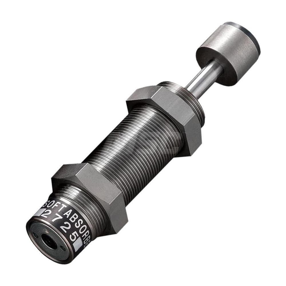 Standard-Duty Shock Absorber: 8 mm Rod Dia, 37 mm OD, 25 mm Stroke, M27 x 1.5 Thread