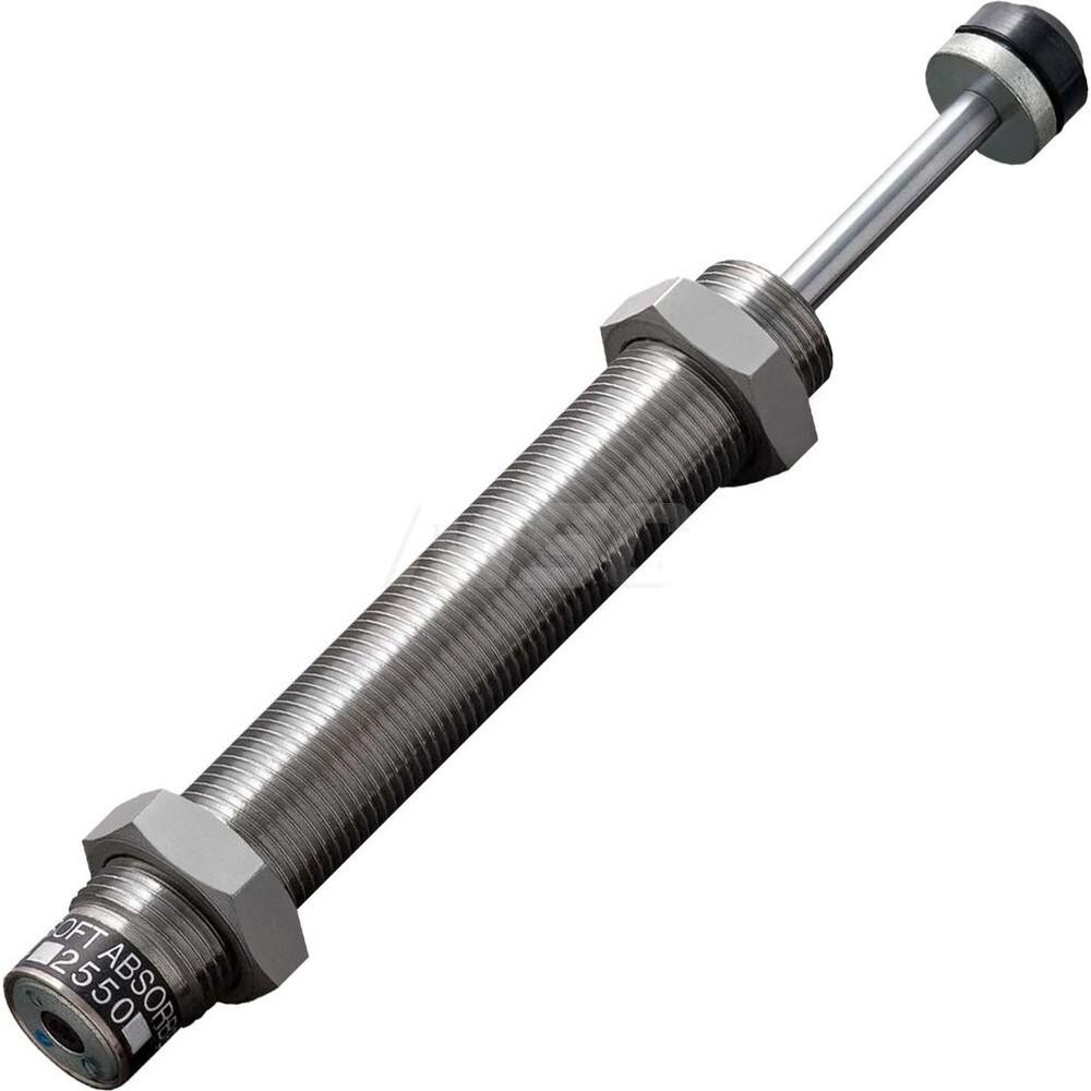 Standard-Duty Shock Absorber: 8 mm Rod Dia, 37 mm OD, 50 mm Stroke, M25 x 2 Thread
