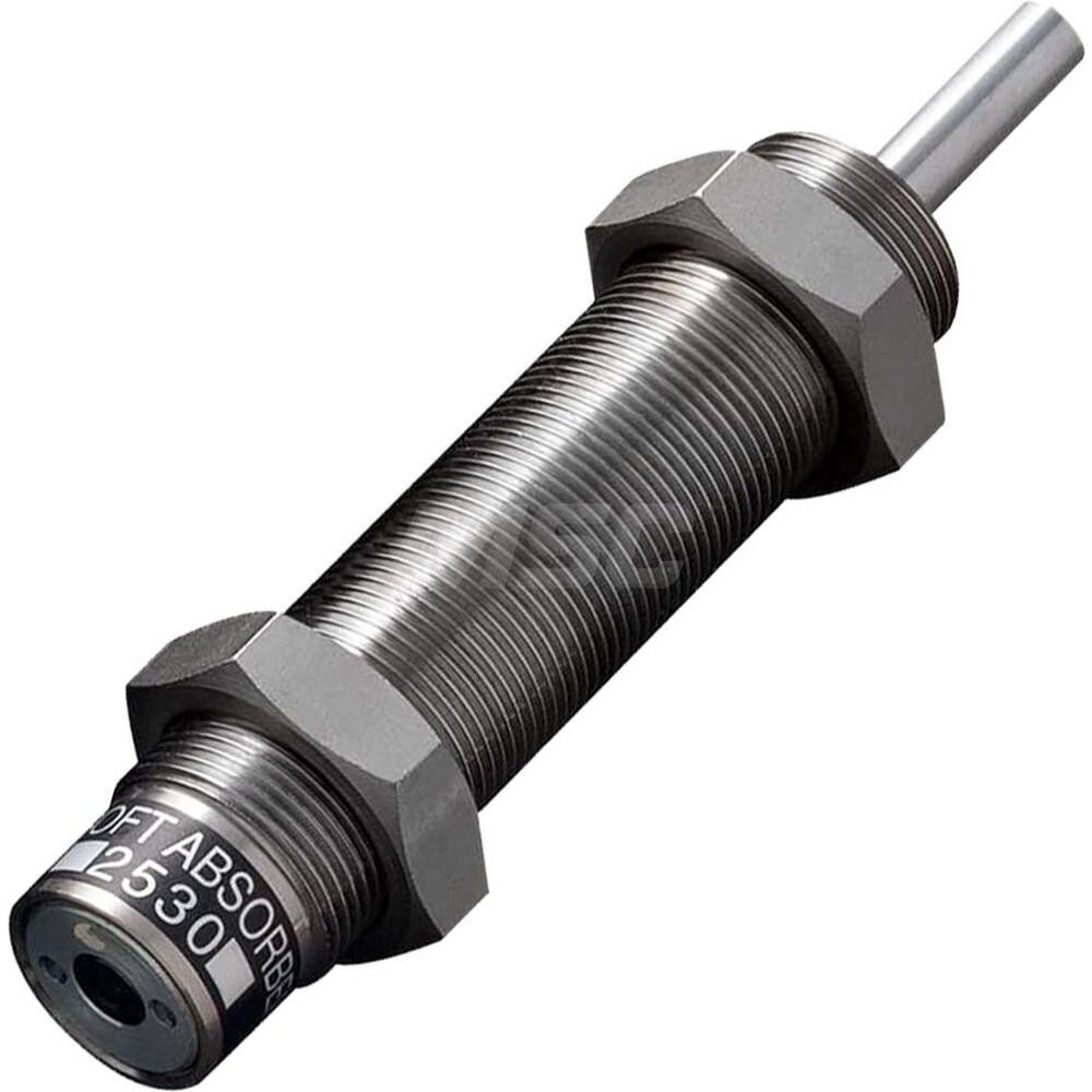 Standard-Duty Shock Absorber: 8 mm Rod Dia, 37 mm OD, 30 mm Stroke, M25 x 1.5 Thread