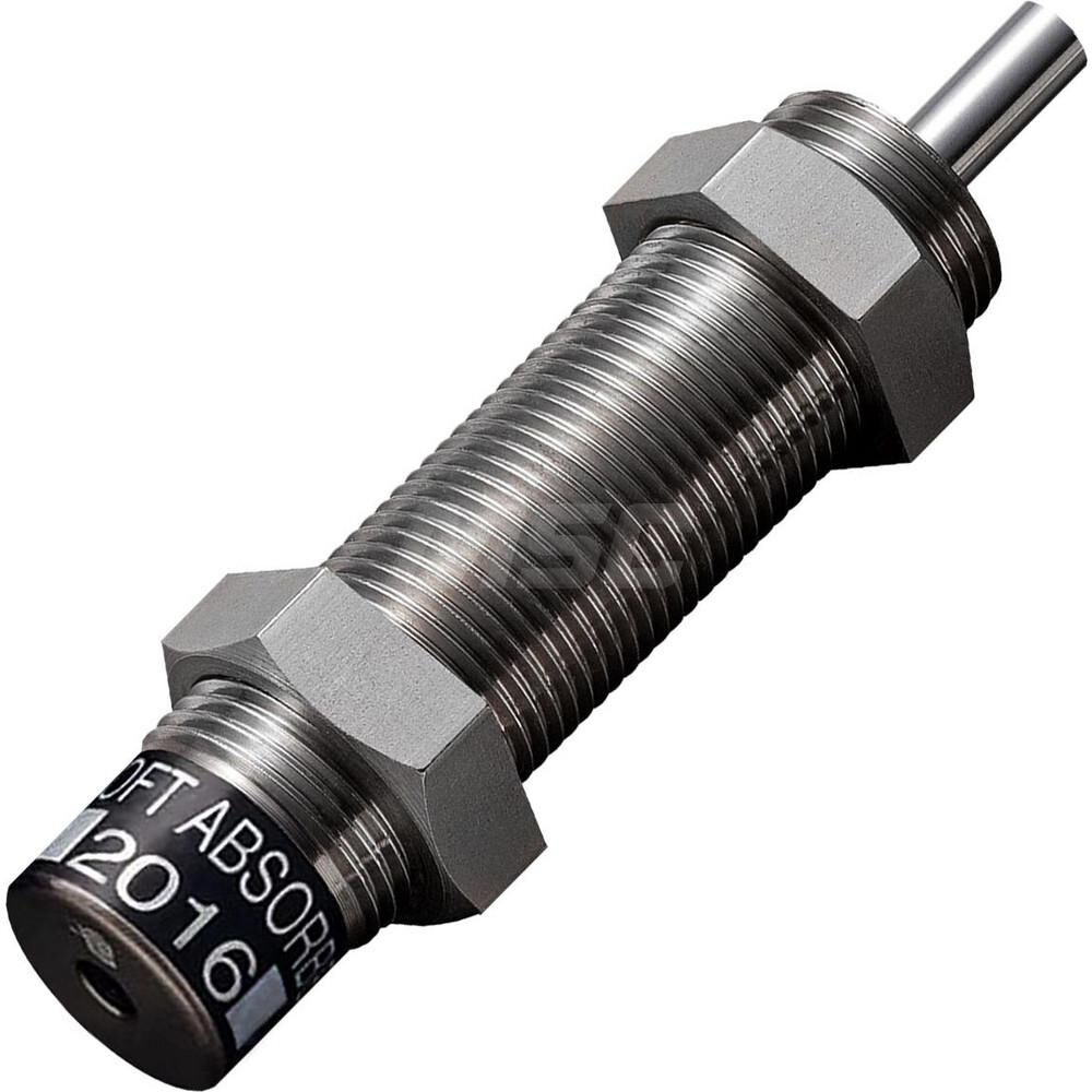 Standard-Duty Shock Absorber: 6 mm Rod Dia, 27.7 mm OD, 16 mm Stroke, M20 x 1.5 Thread