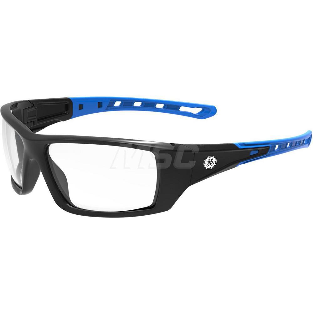 Safety Glass: Scratch-Resistant, Polycarbonate, Clear Lenses, Full-Framed