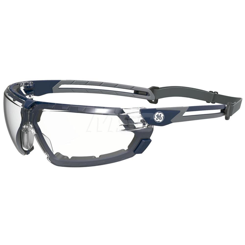 Safety Glass: Anti-Fog & Anti-Scratch, Polycarbonate, Clear Lenses, Foam Lined