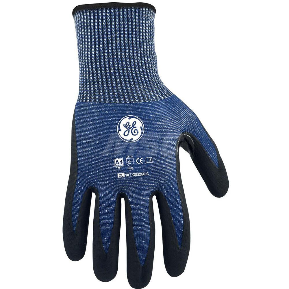 Cut, Puncture & Abrasive-Resistant Gloves: Size Universal, ANSI Cut A4, ANSI Puncture 1, Nitrile