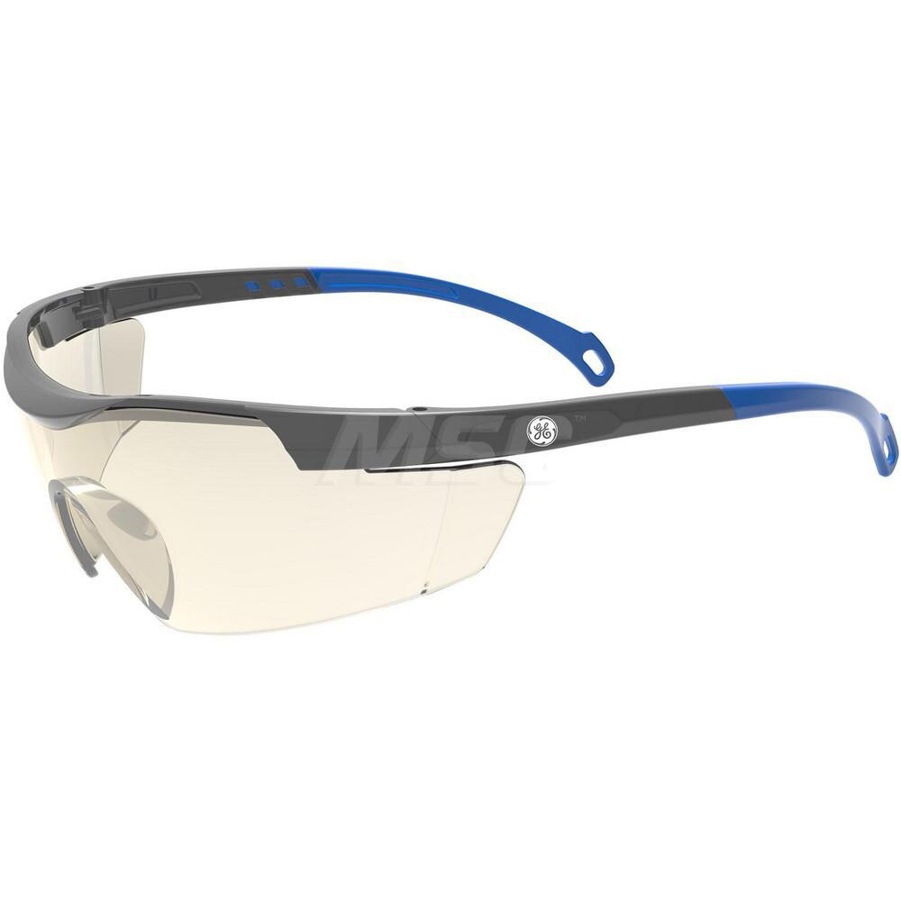 Safety Glass: Anti-Fog & Anti-Scratch, Polycarbonate, Mirror Lenses, Half-Framed