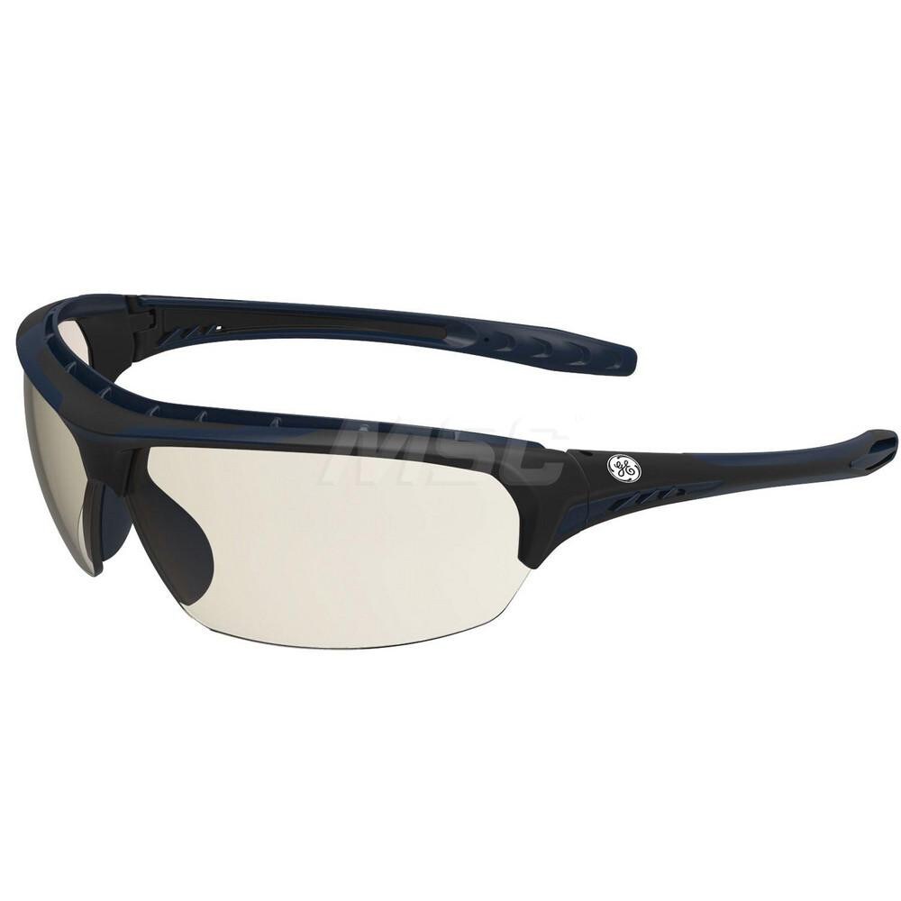 Safety Glass: Anti-Fog & Anti-Scratch, Polycarbonate, Mirror Lenses, Half-Framed