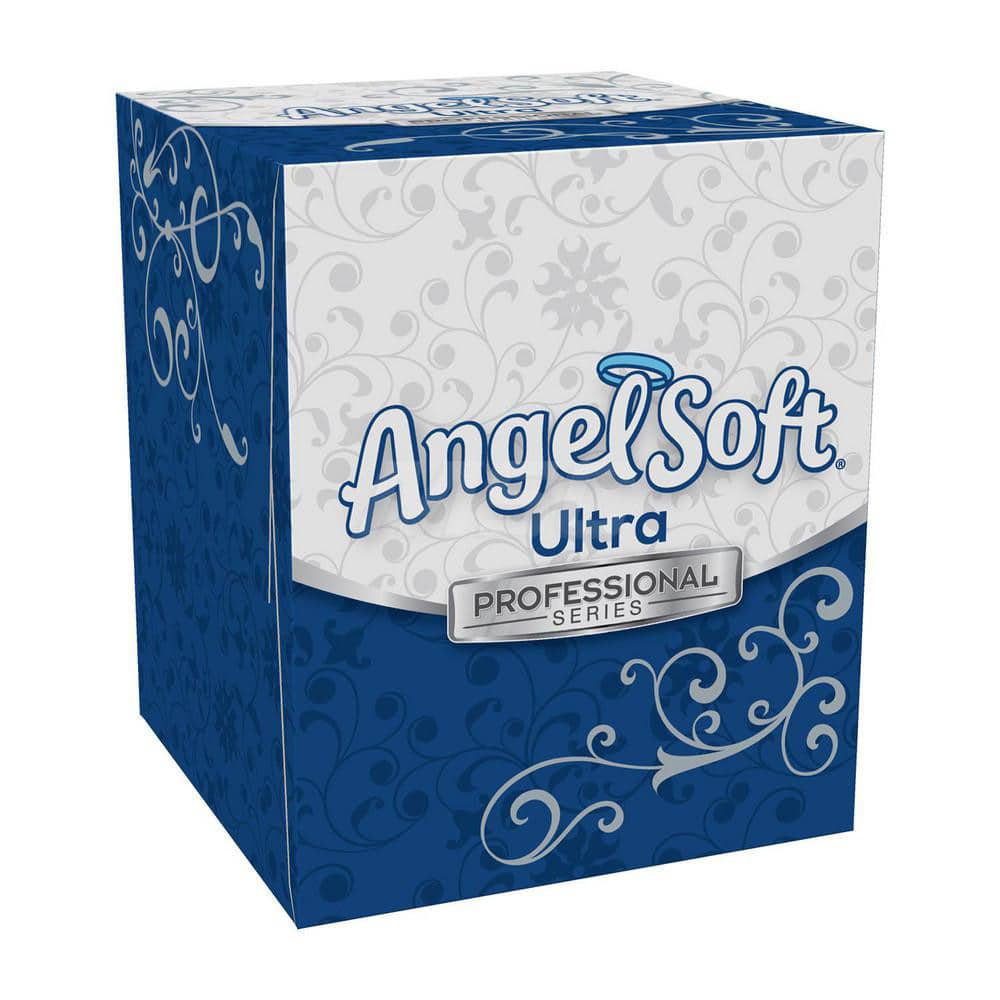 ANGEL SOFT. ULTRA PROFESSIONAL SERIES PREMIUM 2-PLY FACIAL TISSUE BY GP PRO (GEORGIA-PACIFIC), CUBE BOX, 36 BOXES PER CASE