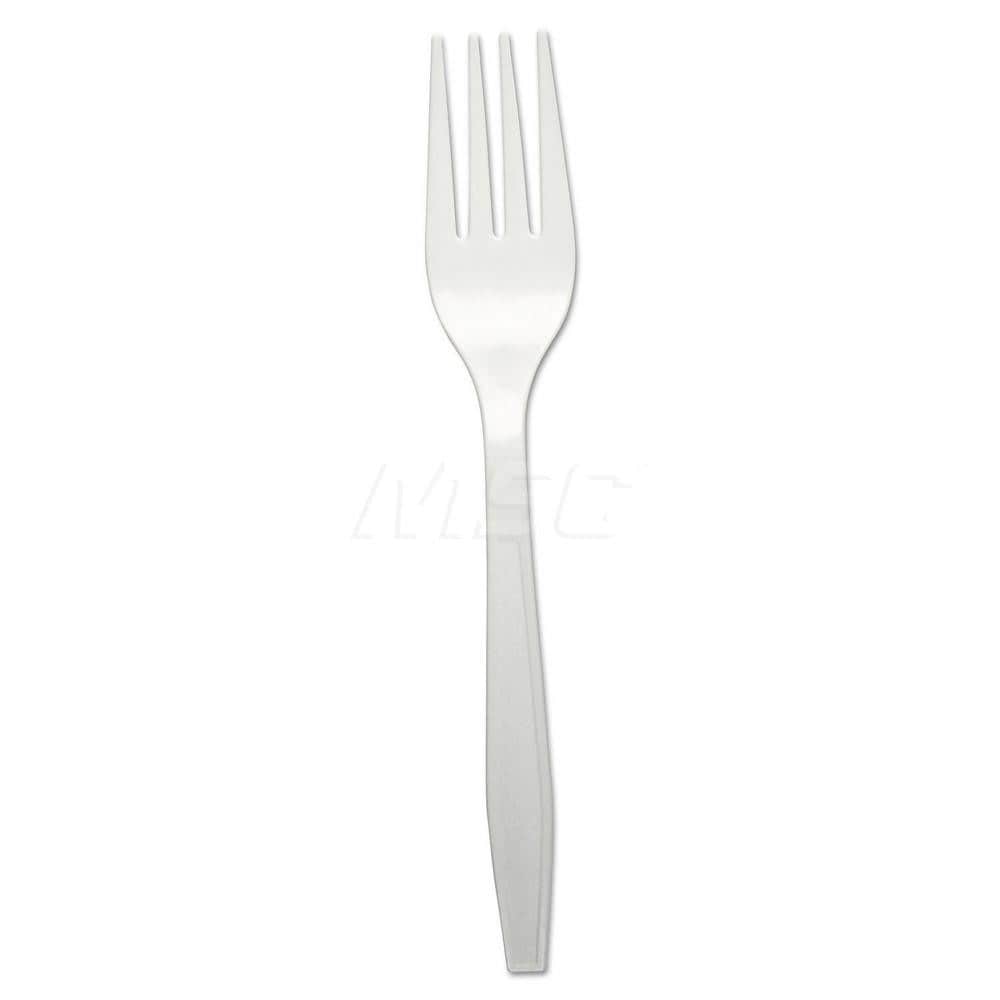 Paper & Plastic Cups, Plates, Bowls & Utensils; Flatware Type: Forks ; Material: Plastic ; Color: White ; Disposable: Yes