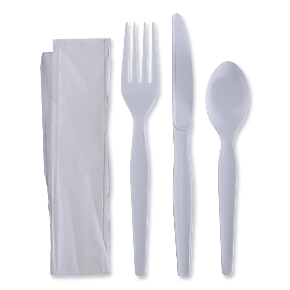 Paper & Plastic Cups, Plates, Bowls & Utensils; Flatware Type: Plastic Utensil Set ; Material: Plastic ; Color: White ; Disposable: Yes