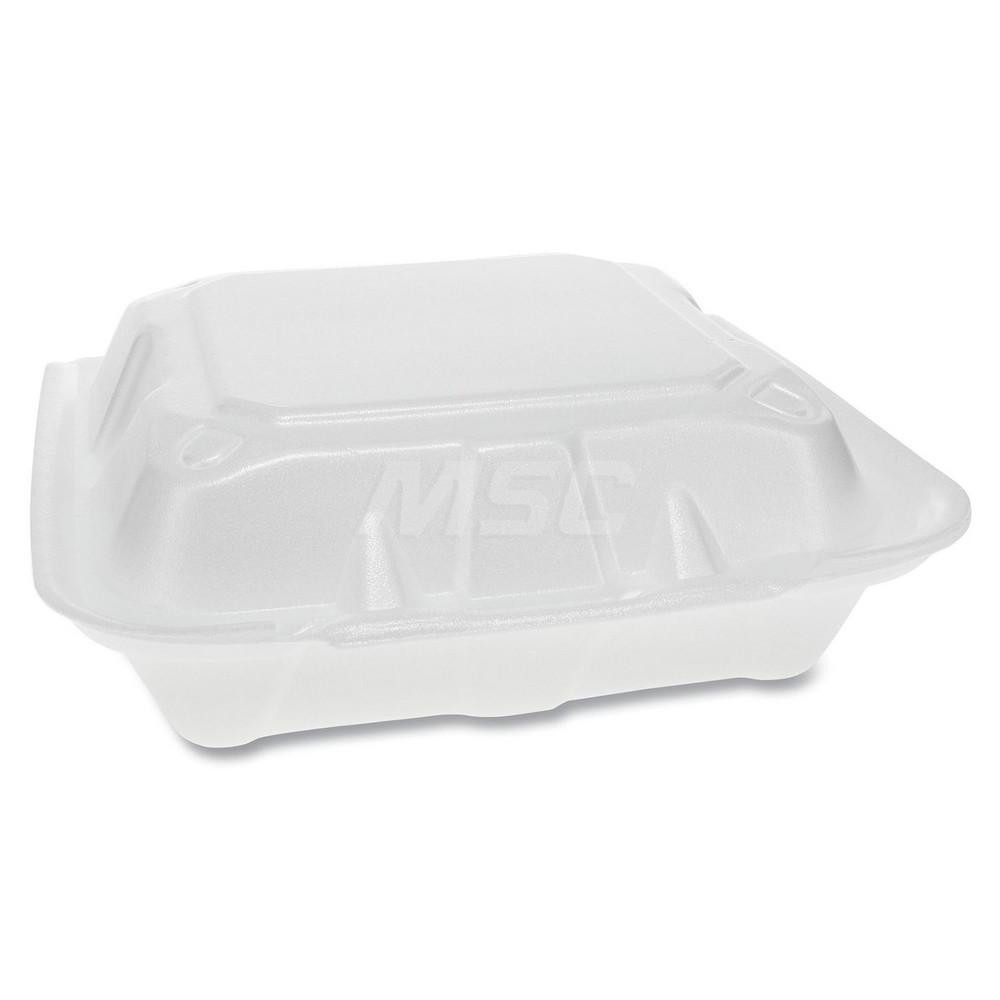 Pactiv Food Storage Container Square, Hinged Lid MSC Direct