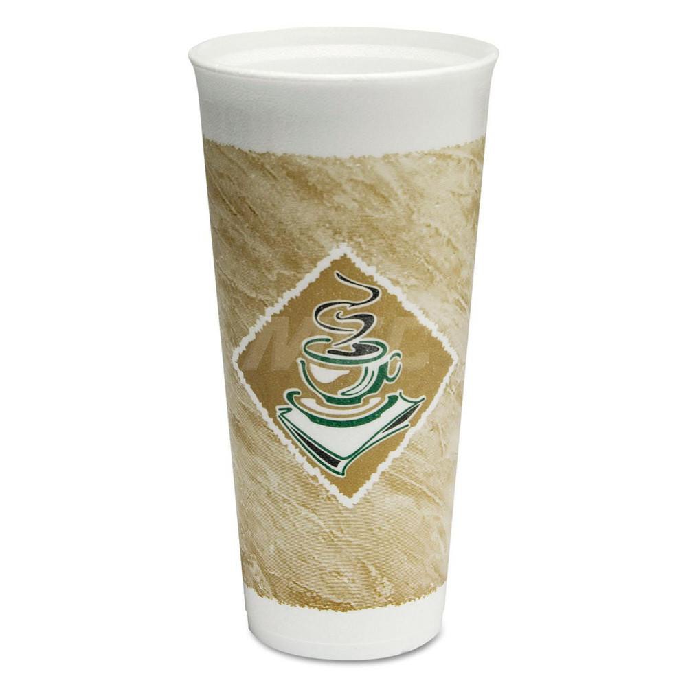 Paper & Plastic Cups, Plates, Bowls & Utensils; Cup Type: Hot,Cold ; Material: Foam ; Color: Brown; Green; White ; Capacity: 24.000 oz ; For Beverage Type: Cold; Hot ; Microwave-safe: No