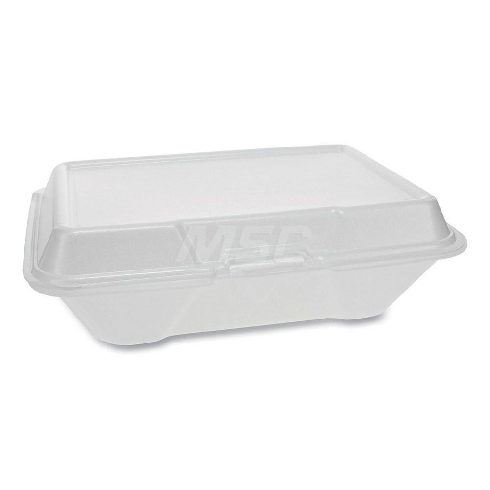 Pactiv Food Storage Container Square, Hinged Lid MSC Industrial