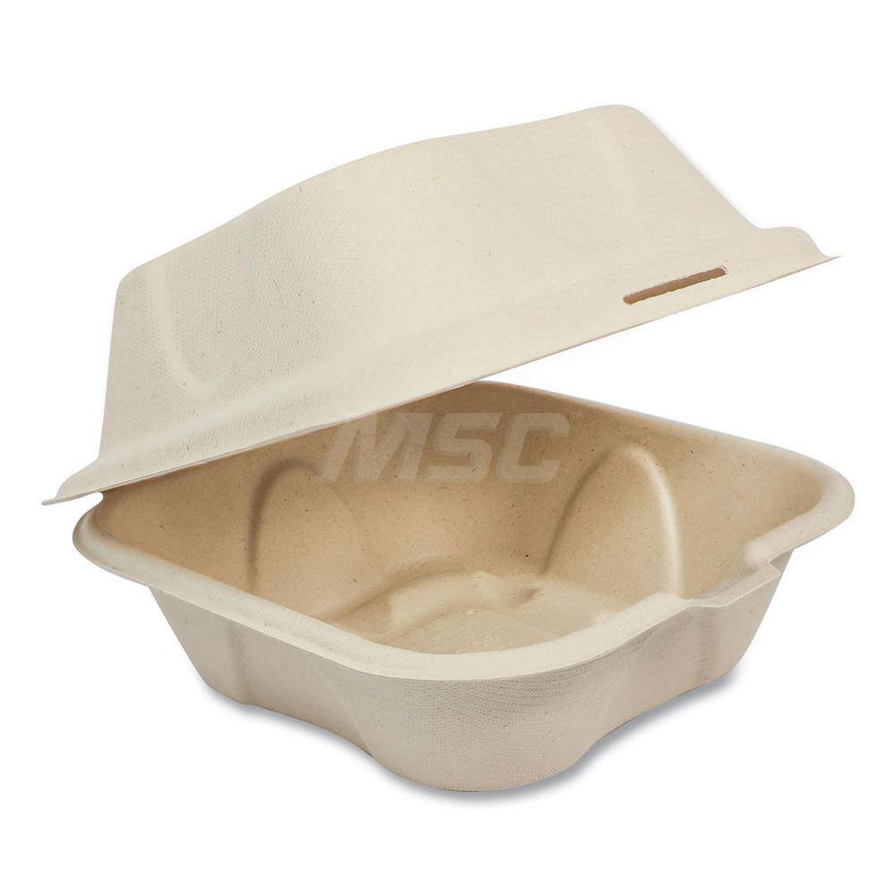 Food Storage Container: Square, Hinged Lid