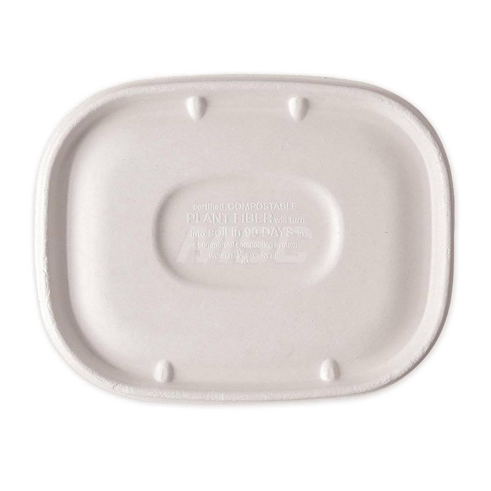 Food Container Lids; For Use With: World Centric CTSCU2 & CTSCU3 Containers ; Shape: Square ; Diameter/Width (Decimal Inch): 8.9in ; Length (Decimal Inch): 6.9in ; Material Family: Unbleached Plant Fiber ; Color: Natural