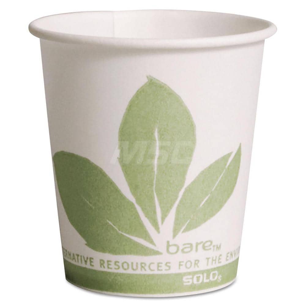 Paper & Plastic Cups, Plates, Bowls & Utensils; Cup Type: Cold ; Material: Treated Paper ; Color: Green; White ; Capacity: 3.000 oz ; For Beverage Type: Cold ; Microwave-safe: No