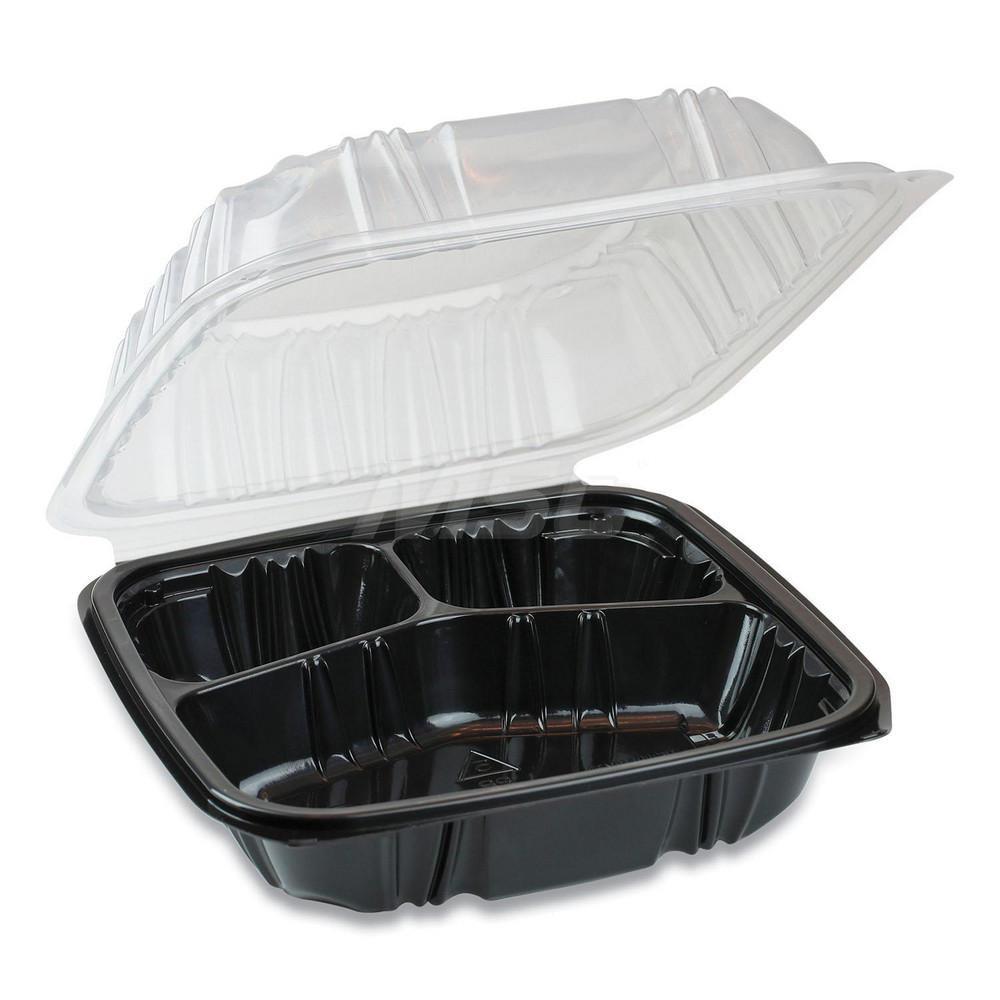 Pactiv Food Storage Container Square, Hinged Lid MSC Industrial