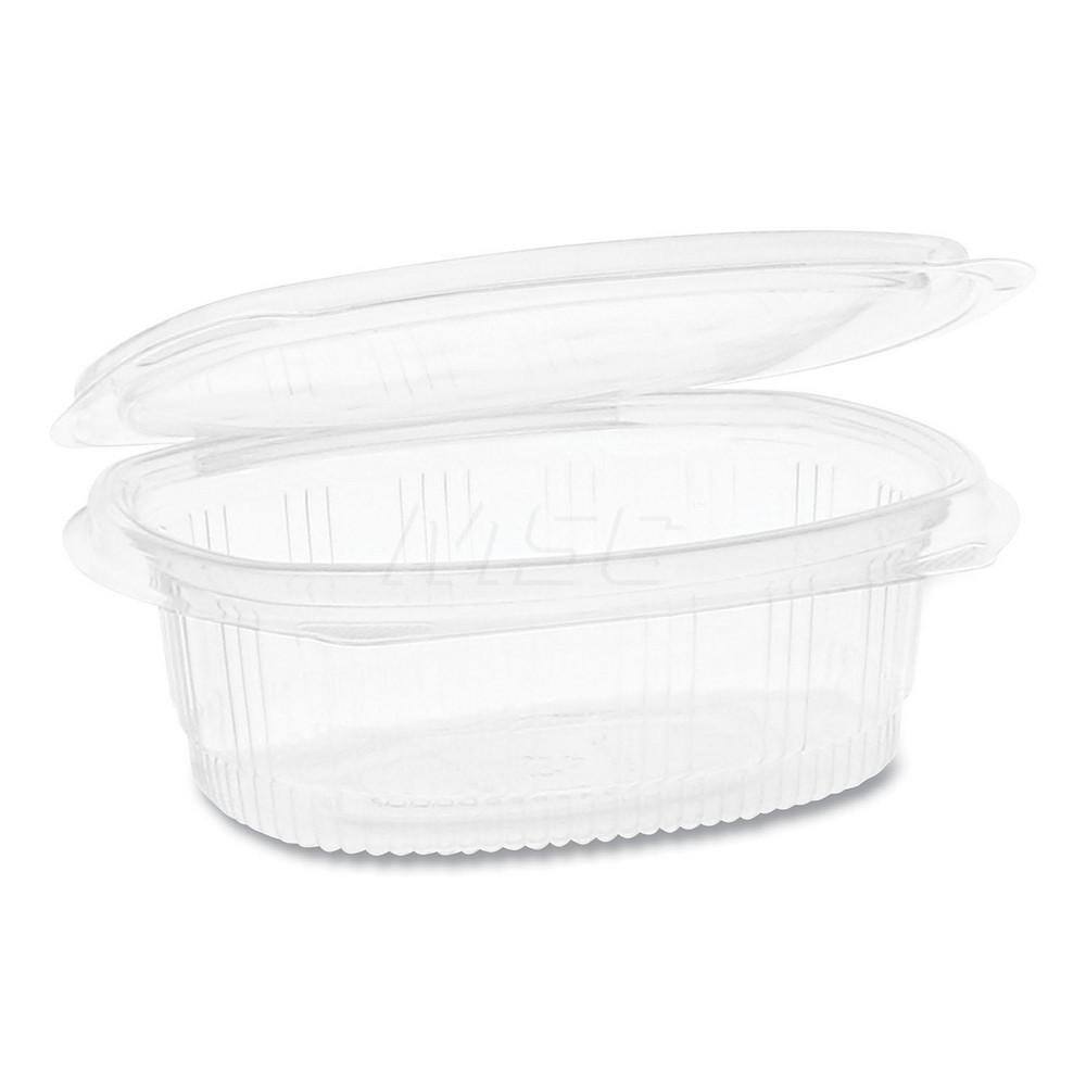 Food Storage Container: Rectangular, Hinged Lid