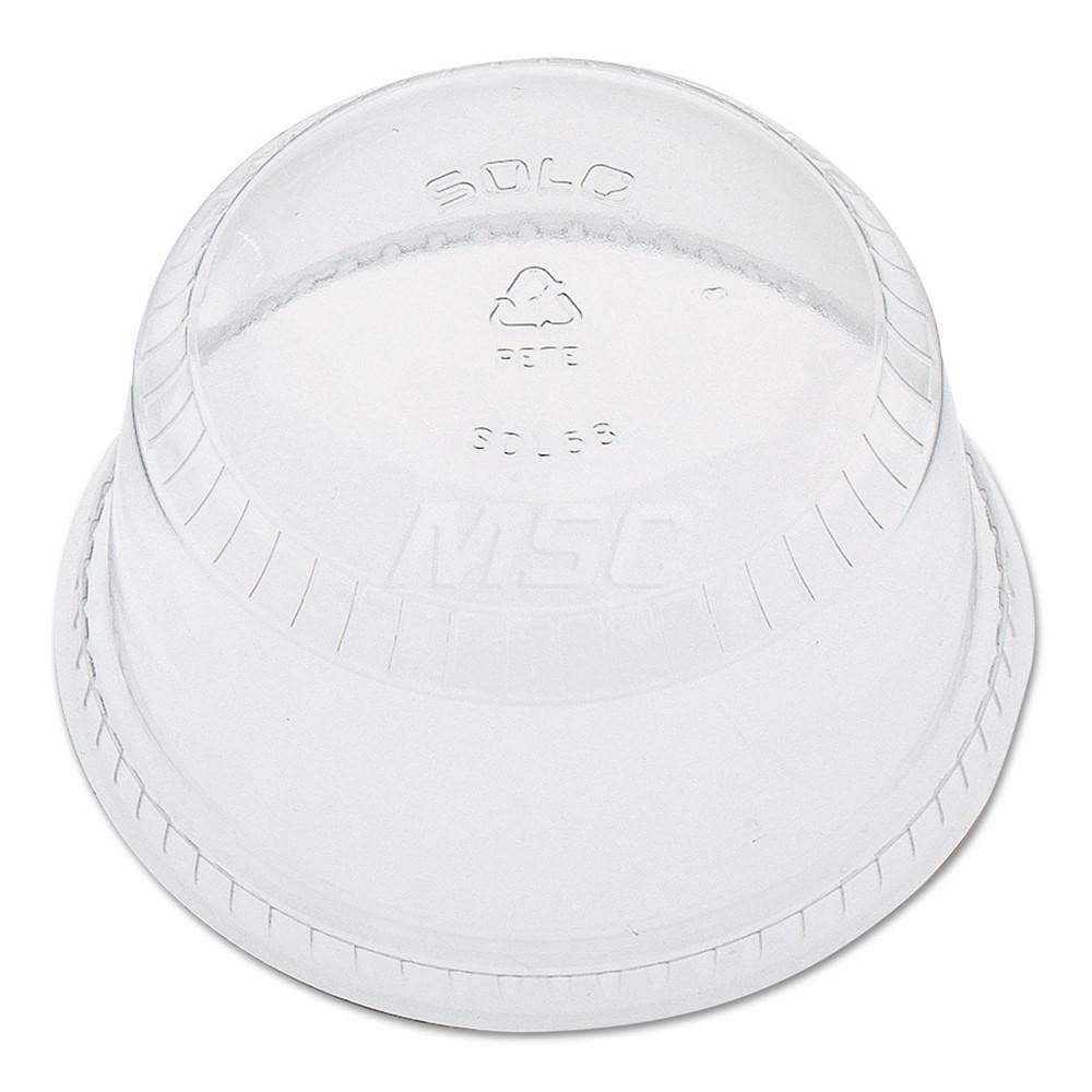 Cup Lid: Dome, Plastic, Clear