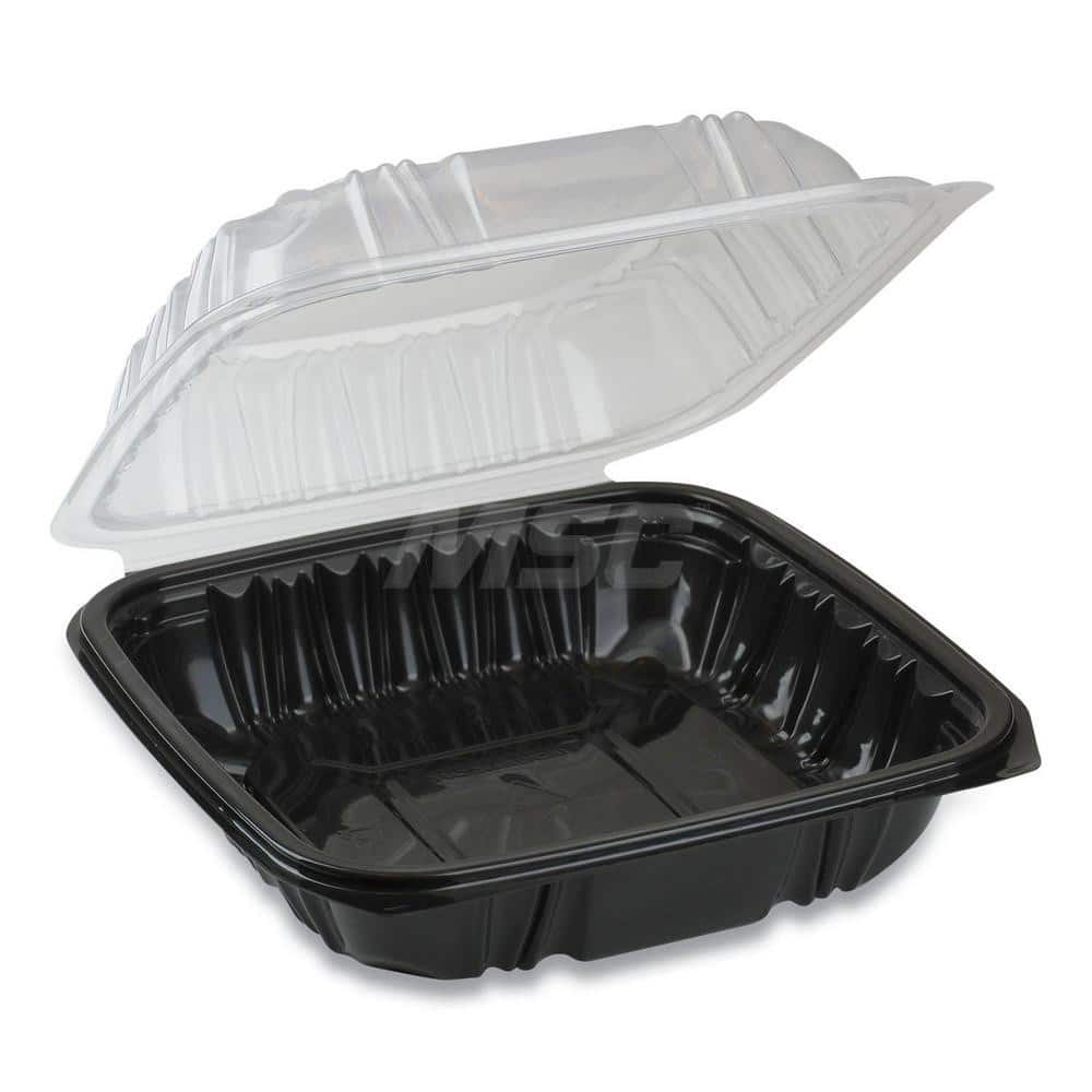 Food Storage Container: Square, Hinged Lid