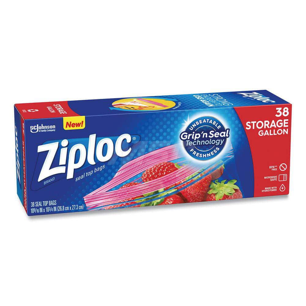 Ziploc Storage Big Bags Double Zipper Seal Expandable Bottom 3